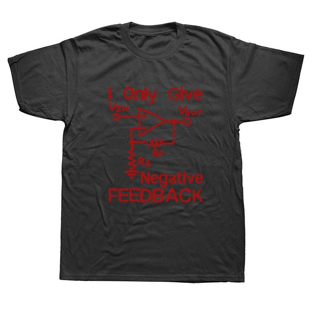 Geeksoutfit I Only Give Negative Feedback T-Shirt for Sale online