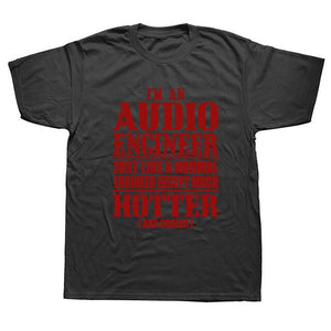 Audio Engineer Cooler Sound Guy T-Shirt Mens 2020