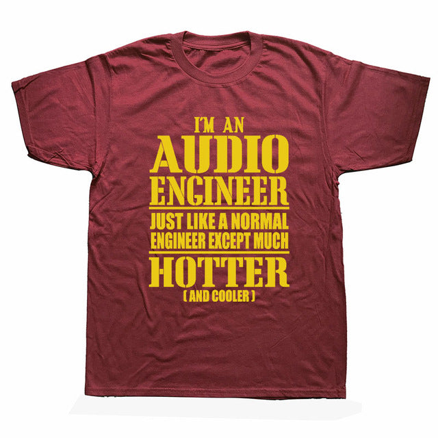 Audio Engineer Cooler Sound Guy T-Shirt Mens 2020